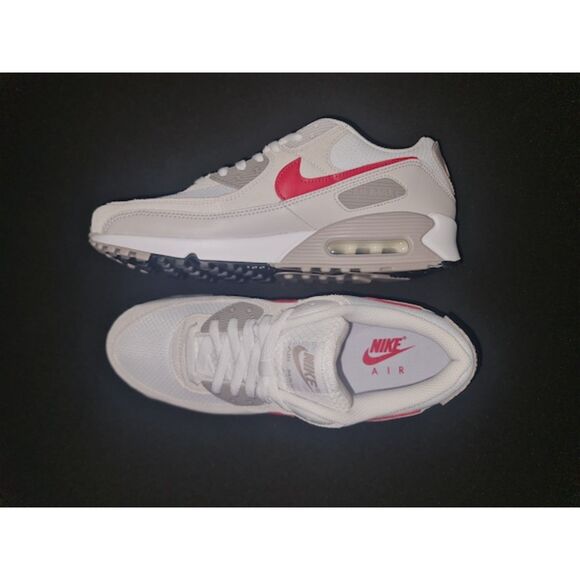 Nike Air Max 90. SIZE 9 White College Vast Grey University Red - DM0029-113 - Picture 8 of 8